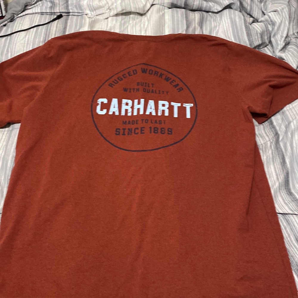 Carhartt Men’s Rust Graphic Logo T-Shirt